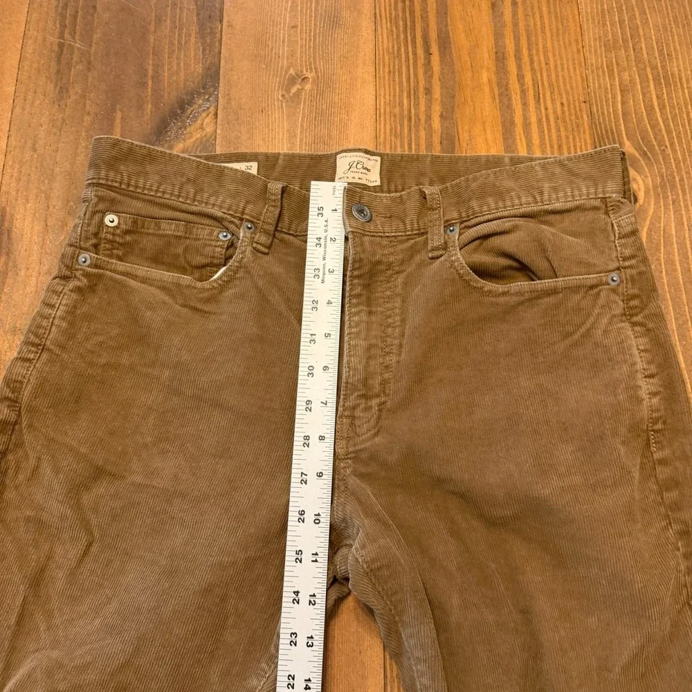 J. Crew 770 Straight Fit Corduroy Pants Men's 32x32 Brown Fine Wale 5-Pocket